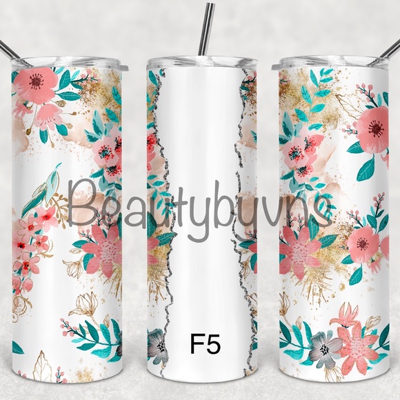 20z Floral tumblers custom orders - Picture 6 of 11